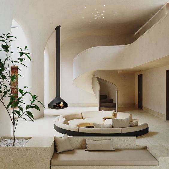 Decorative living room flooring in Alasca