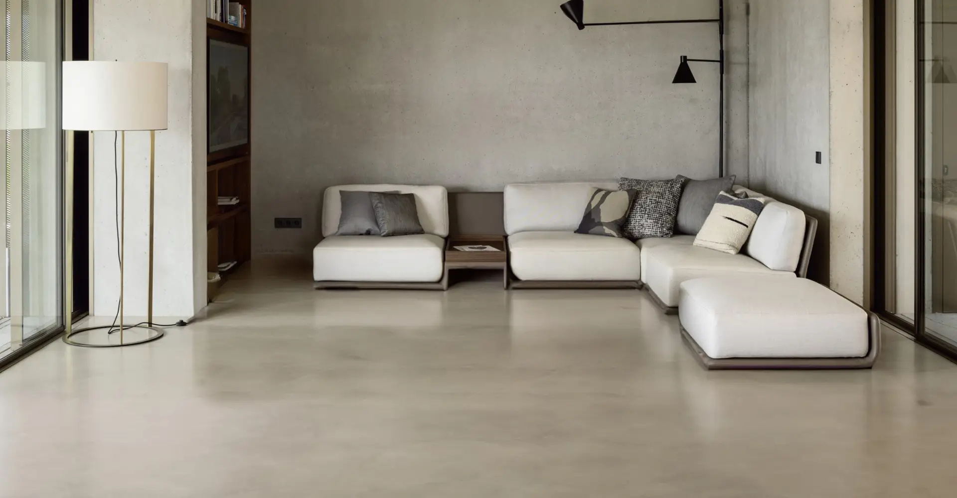 Decorative living room flooring in Cafe