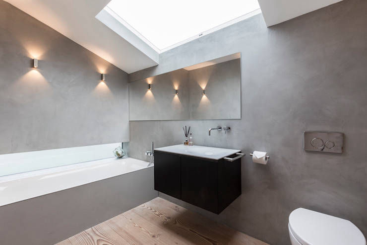 Decorative bathroom surfaces in Craie