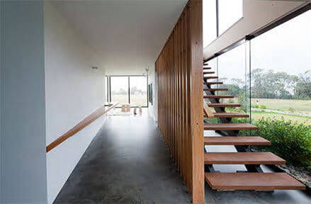 Decorative corridor flooring in Lune