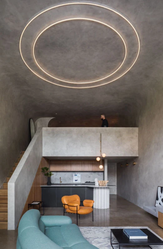 Modern bathroom with Cementare microcement walls