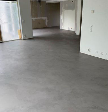 mineral concrete-look floor finish